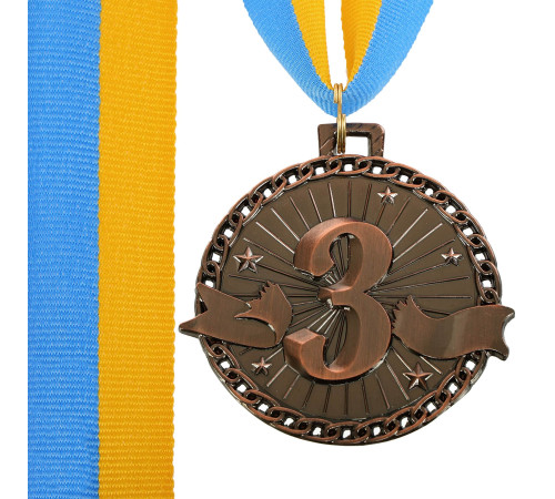 Медаль спортивная с лентой SP-Sport SUCCESS ø6см золото, серебро, бронза