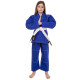Кімоно для бразильського джиу-джитсу BJJ синє куртка штани та пояс CORE 140-180см синій