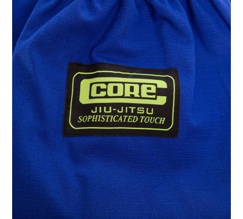 Кімоно для бразильського джиу-джитсу BJJ синє куртка штани та пояс CORE 140-180см синій