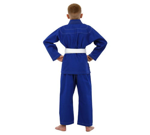 Кімоно для бразильського джиу-джитсу BJJ синє куртка штани та пояс CORE 140-180см синій