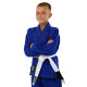 Кімоно для бразильського джиу-джитсу BJJ синє куртка штани та пояс CORE 140-180см синій