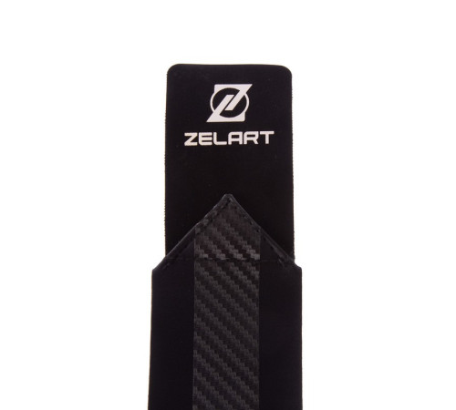 Бинти кистьові для жиму STRENGTH WRIST WRAPS Zelart 2штуки чорний-помаранчевий