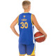 Форма баскетбольна дитяча NBA клуб Golden state warriors 30 S-2XL синій-жовтий