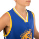 Форма баскетбольна дитяча NBA клуб Golden state warriors 30 S-2XL синій-жовтий