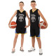 Форма баскетбольна дитяча NBA клуб Golden state warriors 30 S-2XL чорний-жовтий