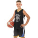 Форма баскетбольна дитяча NBA клуб Golden state warriors 30 S-2XL чорний-жовтий