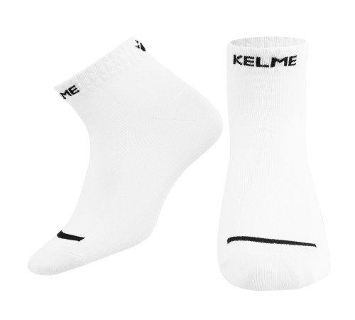 Шкарпетки спортивні унісекс короткі KELME FLAT розмір M-L білий
