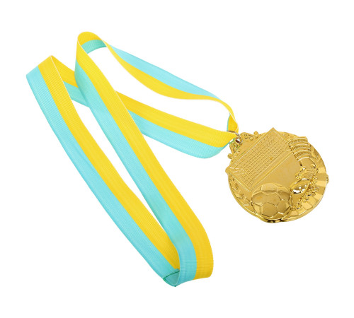 Медаль спортивна зі стрічкою тематична пластикова SP-Sport Футбол ø7см золото, срібло, бронза