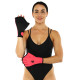 Акваперчатки для аквафітнесу Aquafitness gloves MadWave S-L рожевий-чорний