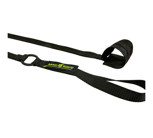 Пояс с тросом MadWave BELT TRAINER длина-2м черный