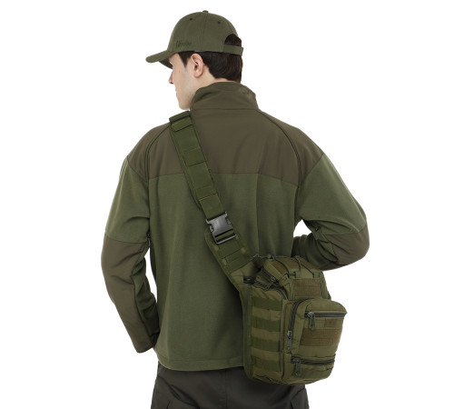 Сумка тактическая через плечо Military Rangers розмір 30x23x13см 9л кольори в асортименті