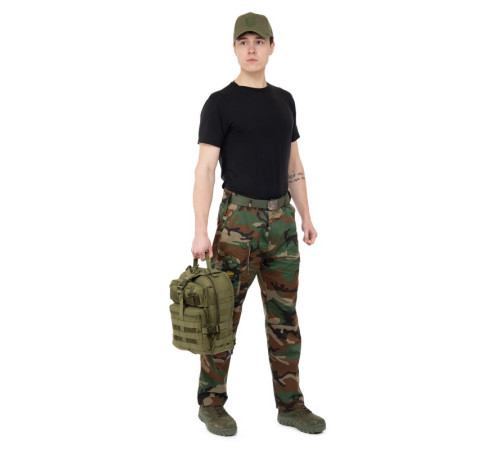 Рюкзак тактичний (Сумка-слінг) з однією лямкою Military Rangers розмір 35х25х15см 13л кольори в асортименті