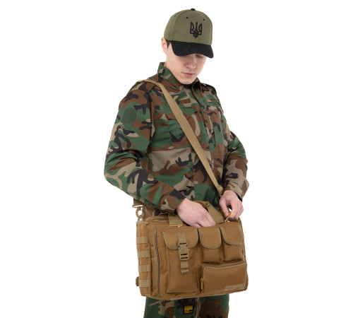 Сумка тактическая многоцелевая через плечо Military Rangers размер 38х28х11см 12л цвета в ассортименте
