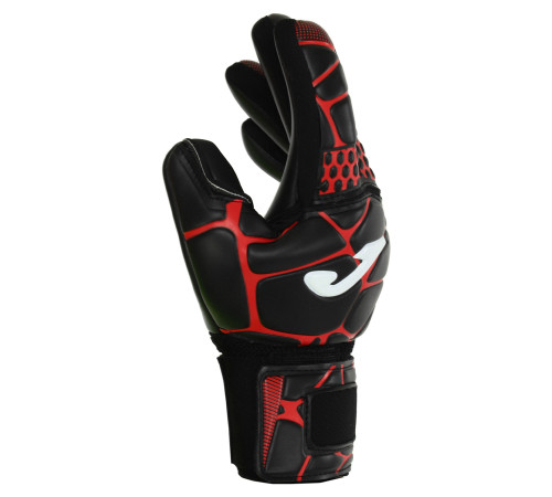 Рукавиці воротарські професійні із захистом пальців Joma GK-PRO розмір 7-12 чорний-червоний