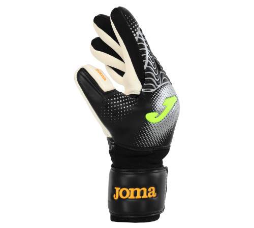 Рукавиці воротарські професійні із захистом пальців Joma PREMIER розмір 7-12 чорний-сірий