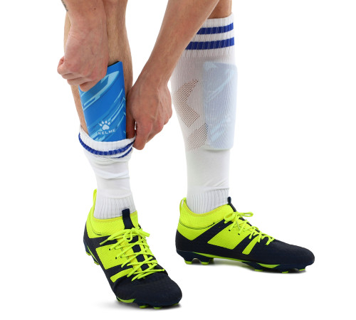 Щитки футбольні KELME S-M блакитний