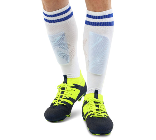 Щитки футбольні KELME S-M блакитний