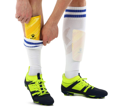 Щитки футбольні KELME S-M жовтий