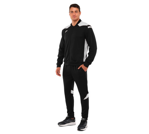 Костюм спортивний кофта на блискавці та штани Joma CHAMPIONSHIP VI 6XS-2XL чорний-білий