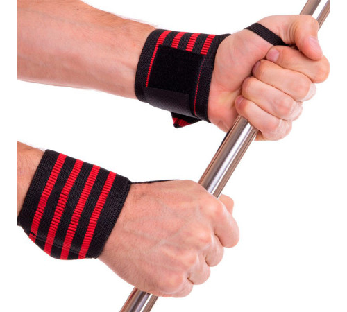 Бинты кистевые для жима STRENGTH WRIST WRAPS Zelart 2штуки цвета в ассортименте
