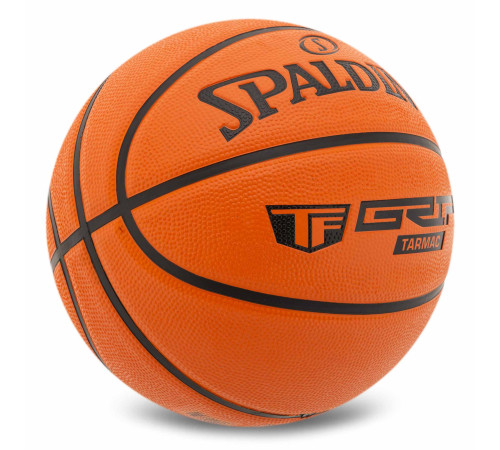 Мяч баскетбольный резиновый SPALDING TF TARMAC GRIP размер 7 оранжевый
