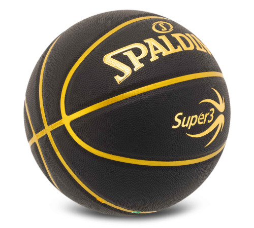 Мяч баскетбольный SPALDING SUPER3 размер 7 черный