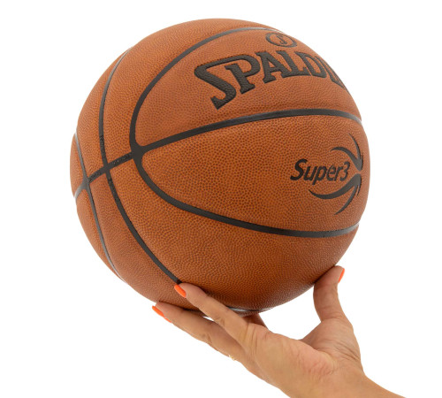Мяч баскетбольный SPALDING SUPER3 размер 7 коричневый