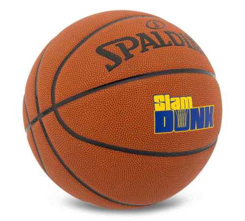 Мяч баскетбольный SPALDING SLAM DUNK размер 7 коричневый