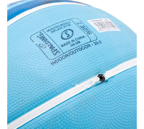 Мяч баскетбольный резиновый SPALDING SKETCH DRIBBLE размер 7 синий