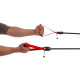 Тренажер для плавания с ручками для тренировки гребка MadWave ROWER TRAINER DRY длина 1,2м цвета в ассортименте
