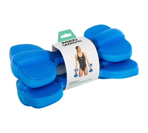 Гантели для аквафитнеса и аквааэробики аква-гантели Aqua Dumbbells MadWave Aquaaerobics Pair 2шт цвета в ассортименте