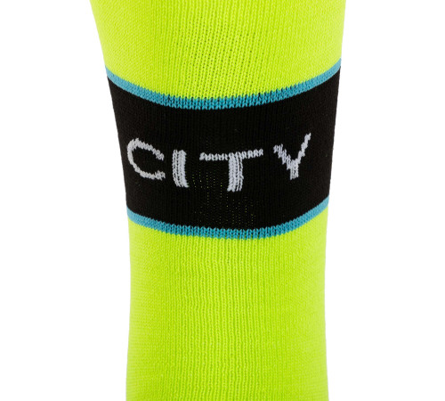 Гетри дитячі із символікою футбольного клубу SPOINT MANCHESTER CITY AWAY 2025 розмір 32-39 салатовий