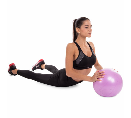 М'яч для пілатесу та йоги Pilates ball Mini Pastel Zelart 30см бузковий