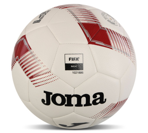 Мяч футбольный Joma №4 белый-бордовый