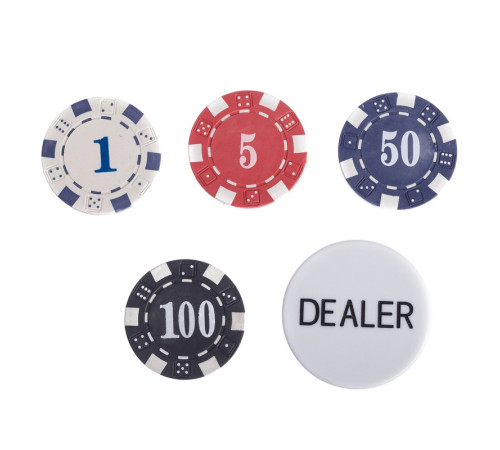 Набір для покеру в кейсі з екошкіри Poker game set SP-Sport 200 фішок