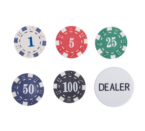 Набір для покеру в кейсі з екошкіри Poker game set SP-Sport 500 фішок