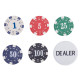 Набір для покеру в кейсі з екошкіри Poker game set SP-Sport 500 фішок