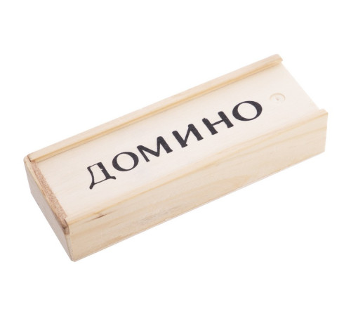 Домино настольная игра в деревянном пенале SP-Sport 28 кісток чорний