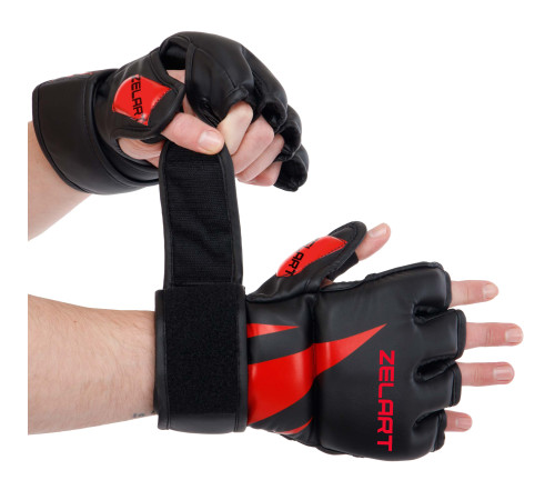 Рукавиці для змішаних єдиноборств MMA Zelart M-XL кольори в асортименті