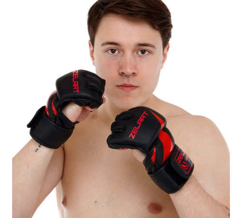 Рукавиці для змішаних єдиноборств MMA Zelart M-XL кольори в асортименті