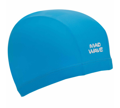 Шапочка для плавання текстильна MadWave Adult Lycra блакитний