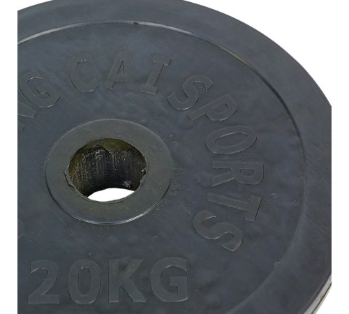 Млинці диски гумові SHUANG CAI SPORTS 52мм 20кг чорний