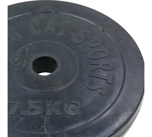 Млинці диски гумові SHUANG CAI SPORTS 52мм 7,5кг чорний