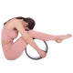Колесо для йоги коркове SP-Sport Fit Wheel Yoga чорний-коричневий