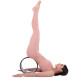 Колесо для йоги коркове SP-Sport Fit Wheel Yoga чорний-коричневий