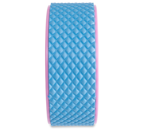 Колесо для йоги масажне SP-Sport Fit Wheel Yoga блакитний-рожевий
