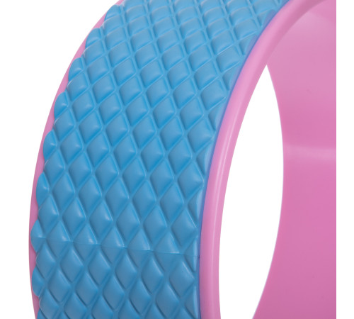 Колесо для йоги масажне SP-Sport Fit Wheel Yoga блакитний-рожевий