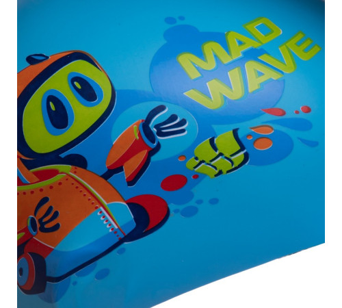 Шапочка для плавання силіконова юніорська MadWave Junior MAD BOT кольори в асортименті