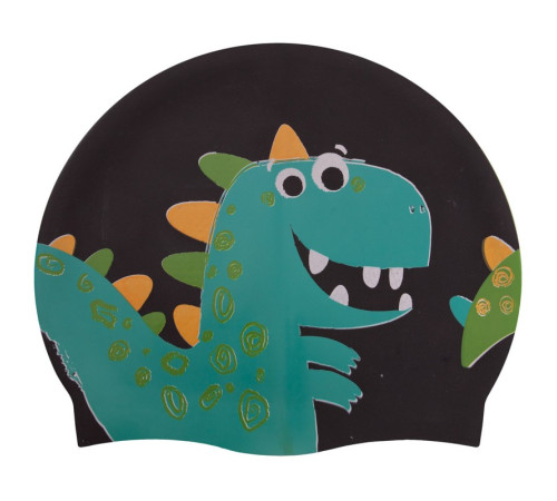 Шапочка для плавання силіконова юніорська MadWave Junior DINO кольори в асортименті