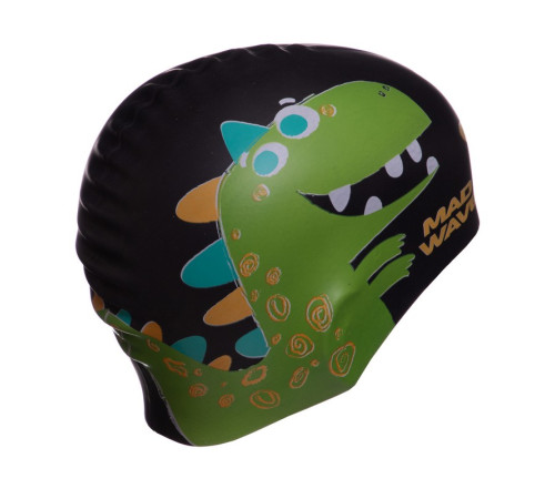 Шапочка для плавання силіконова юніорська MadWave Junior DINO кольори в асортименті
